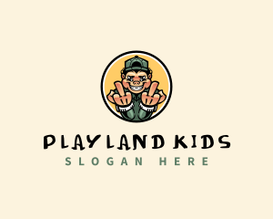 Kid Profanity Fuck logo design