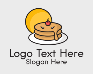 Angry - Angry Pancake Mascot logo design