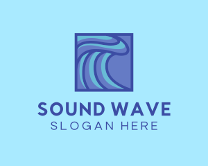 Surfing Water Wave logo design