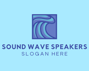 Surfing Water Wave logo design