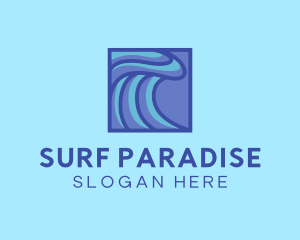 Surf - Surfing Water Wave logo design