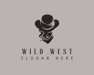 Buckaroo - Cowgirl Hat Scarf logo design