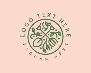 Ornamental - Garden Shovel Rake logo design