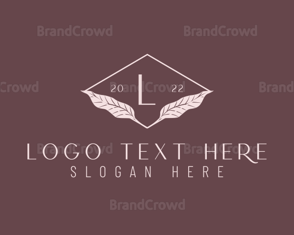 Beauty Leaf Letter Logo