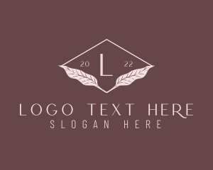 Wedding Planner - Beauty Leaf Letter logo design