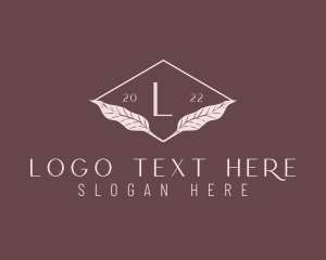 Beauty Leaf Letter  Logo