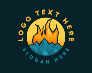 Fire Ice Mountain  Logo