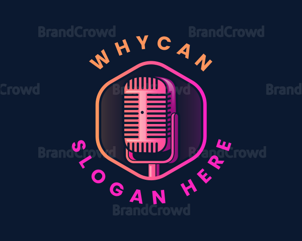 Podcast Media Streaming Logo