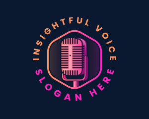 Podcast Media Streaming logo design