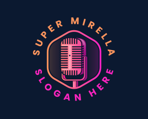 Podcast Media Streaming logo design