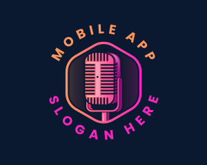 Singer - Podcast Media Streaming logo design