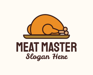 Roasted Chicken Plate logo design