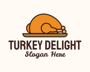 Turkey - Roasted Chicken Plate logo design