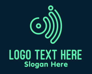 Signal - Green Wave Media logo design