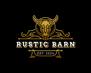 Ranch Bull Horn logo design