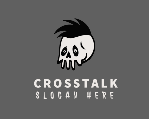 Skate Shop - Punk Skull Rock Band logo design