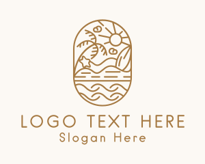 Tree - Summer Island Resort logo design