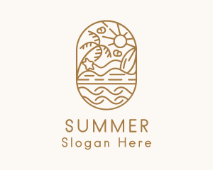 Summer Island Resort logo design