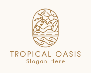 Summer Island Resort logo design