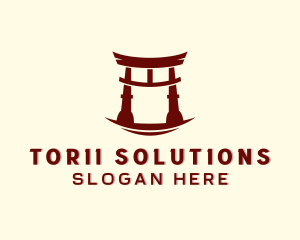 Torii Gate Architecture logo design