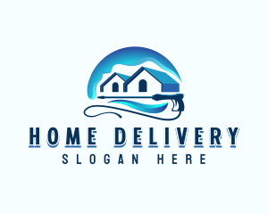 Residential Cleaning Pressure Washer logo design