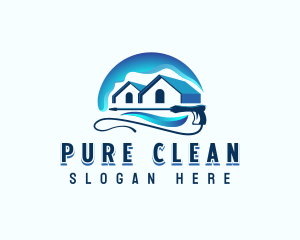 Residential Cleaning Pressure Washer logo design