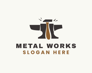 Metal - Metal Anvil Fabrication logo design