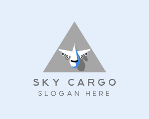 Cargo Airplane Aviation logo design