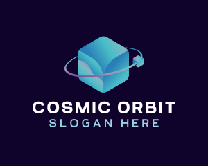 Digital Cube Orbit logo design