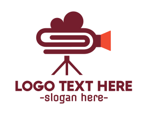 Video - Paper Clip Video Camera logo design