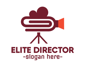 Director - Paper Clip Video Camera logo design