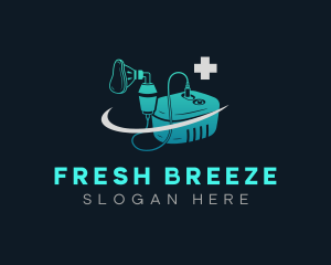 Medical Nebulizer Breather logo design