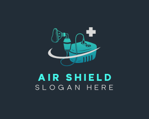 Medical Nebulizer Breather logo design