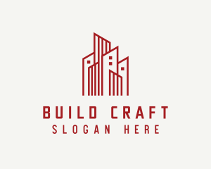 Skyscraper Building Hotel logo design