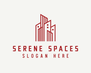 Skyscraper Building Hotel logo design