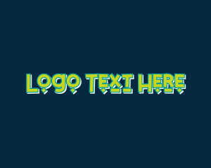 Font - Pop Shapes Wordmark logo design
