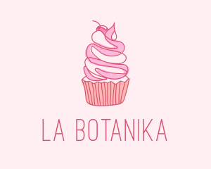 Pastry Cupcake Dessert Logo