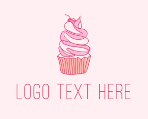 Cherry - Pastry Cupcake Dessert logo design