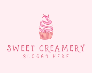 Pastry Cupcake Dessert logo design