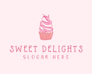 Pastry Cupcake Dessert logo design