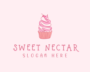 Pastry Cupcake Dessert logo design