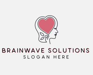 Neuroscience - Brain Heart Psychiatrist logo design
