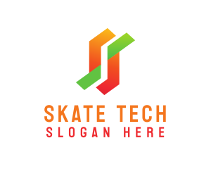 Modern Tech Letter S logo design