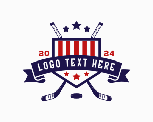Hockey - American Hockey Sports logo design
