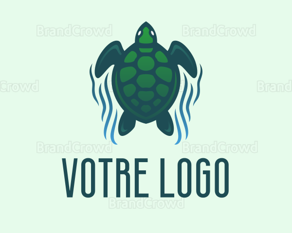 Green Sea Turtle Logo