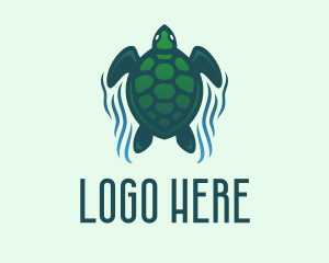 Wildlife - Green Sea Turtle logo design