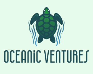 Green Sea Turtle  logo design