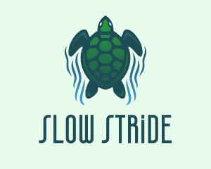 Tortoise - Green Sea Turtle logo design