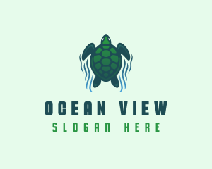 Green Sea Turtle  logo design