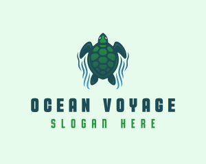 Green Sea Turtle  logo design